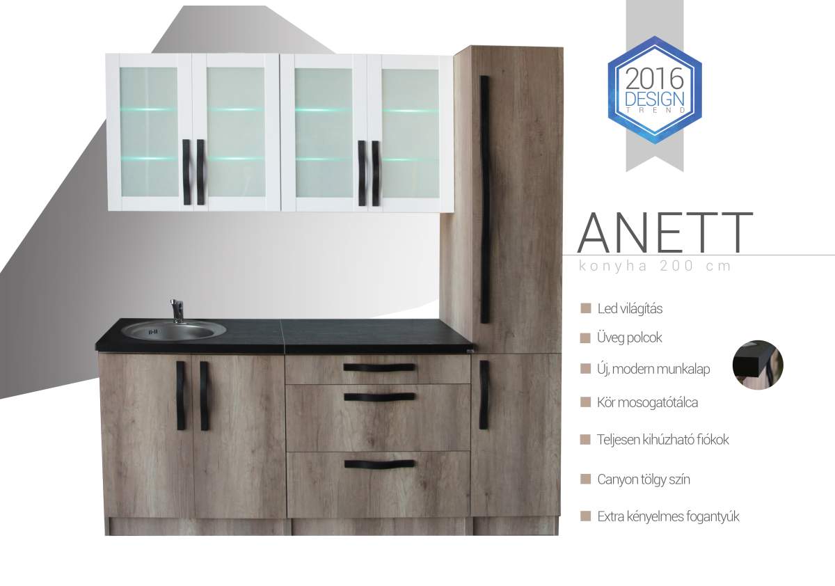 Konyhabútorok 2 : anett konyha 200 cm