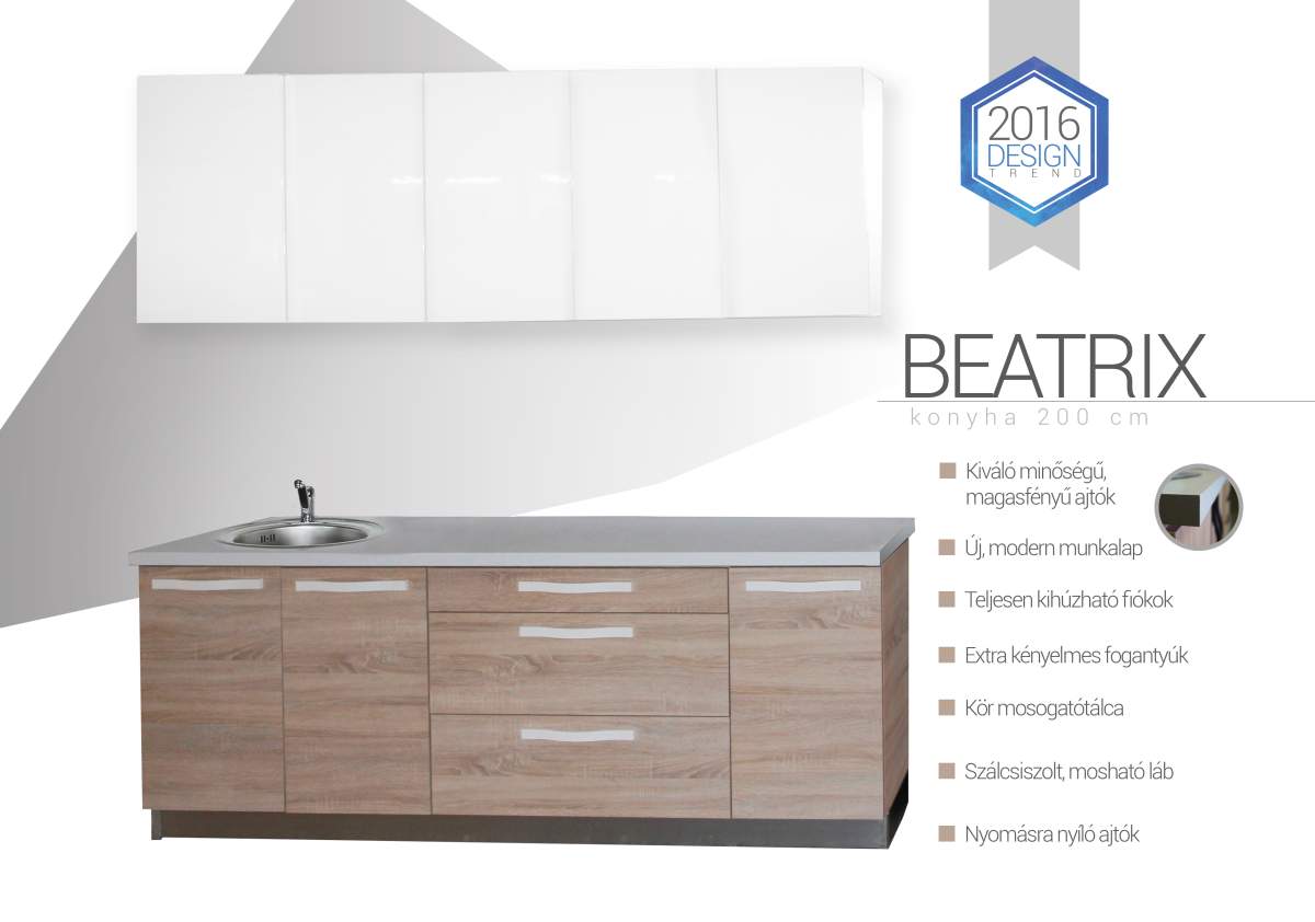 Konyhabútorok 2 : beatrix konyha 200 cm Konyha 160
