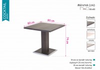 Cocktail-asztal