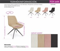 Fox-szek-meretrajz